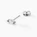 Boucles D'oreilles Puces Navette Argent Blanc Oxyde De Zirconium - Puces Femme | Marc Orian