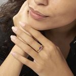 Bague Bertille Or Jaune Amethyste Et Oxyde De Zirconium - Bagues pierres fines Femme | Marc Orian