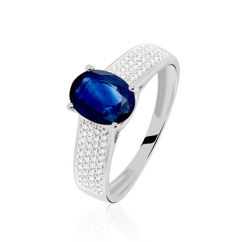 Bague Crista Or Blanc Saphir Et Diamant - Solitaires Femme | Marc Orian