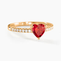 Bague Crush Plaqué Or Jaune Oxyde De Zirconium