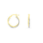 Cr&eacute;oles Tita Or Bicolore - Cr&eacute;oles Femme | Marc Orian