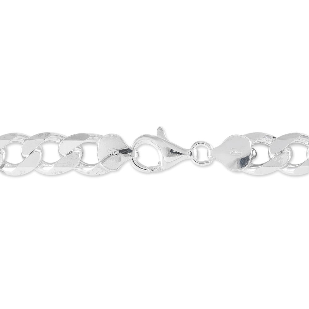 Bracelet Vivian Maille Alternee 1/3 Argent Blanc - Bracelets mailles Homme | Marc Orian