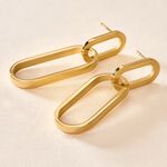 Boucles D'oreilles Pendantes Manille Acier Jaune - Pendantes Femme | Marc Orian