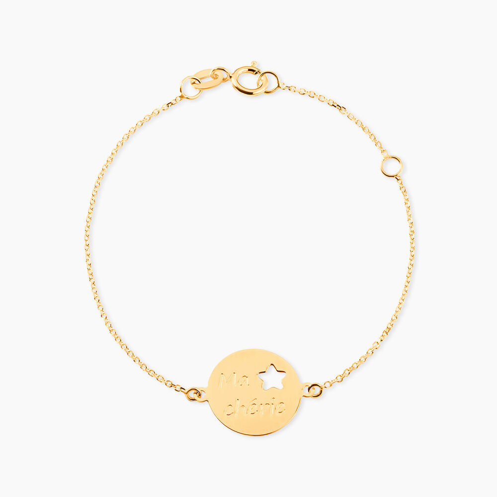 Bracelet Omelia Message Or Jaune - Bracelets Medailles Enfant | Marc Orian