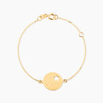 Bracelet Omelia Message Or Jaune - Bracelets Medailles Enfant | Marc Orian