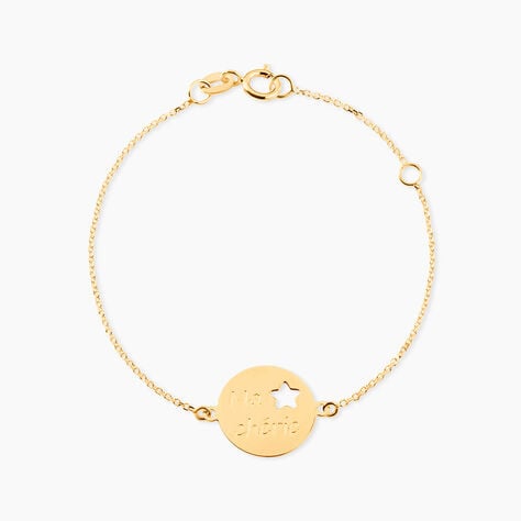 Bracelet Omelia Message Or Jaune - Bracelets Medailles Enfant | Marc Orian