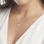 Pendentif Lettre U Or Jaune Oxyde - Pendentifs Famille | Marc Orian