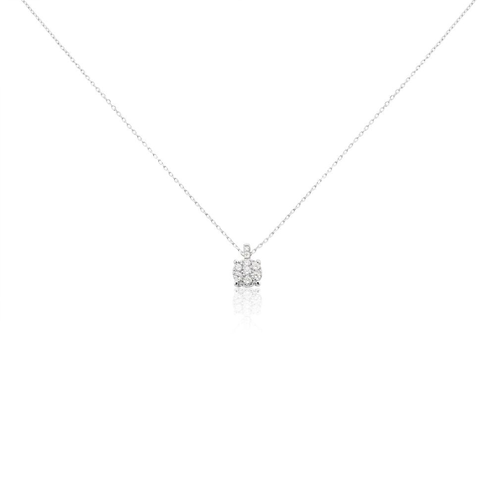 Collier Kate Or Blanc Diamant - Colliers avec pierres Femme | Marc Orian