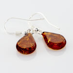 Boucles D'oreilles Pendantes Argent Blanc Mareme Ambre - Pendantes Femme | Marc Orian