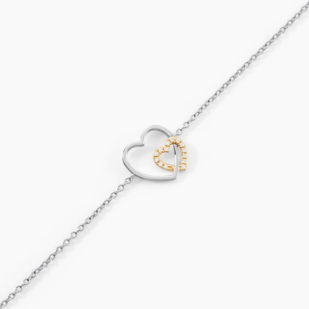 Bracelet Ticia Or Jaune Argent Blanc Oxyde De Zirconium - Bracelets cha&icirc;nes Femme | Marc Orian
