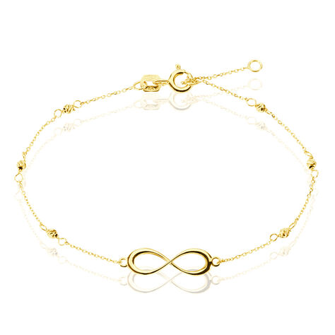 Bracelet Miny Infini Boules Diamante Or Jaune - Bracelets cha&icirc;nes Femme | Marc Orian