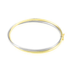 Bracelet Jonc Catalin 2 Fils Flexibles Or Bicolore - Bracelets jonc Femme | Marc Orian