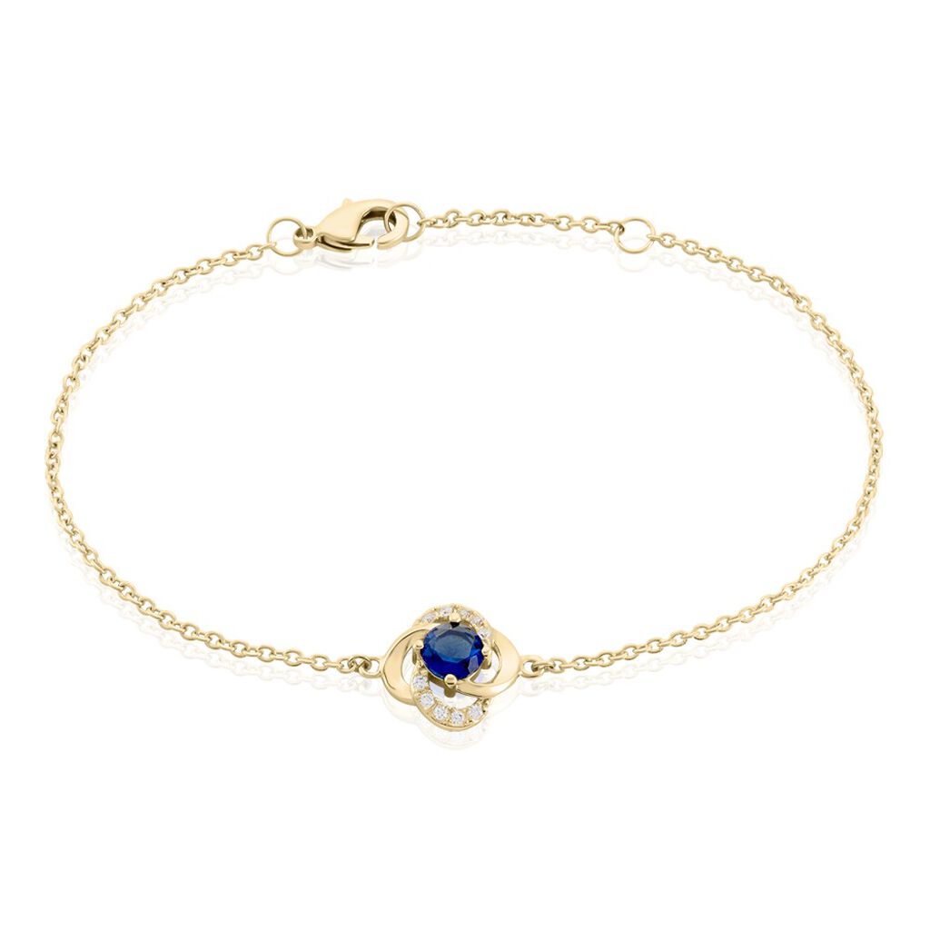 Bracelet Jaana Plaqué Or Jaune Verre Oxyde De Zirconium - Bracelets chaînes Femme | Marc Orian