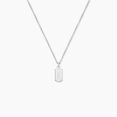 Collier Loan Argent Blanc - Colliers fantaisie Homme | Marc Orian