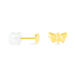 Boucles D'oreilles Puces Bartholomee Papillon Or Jaune - Puces Famille | Marc Orian