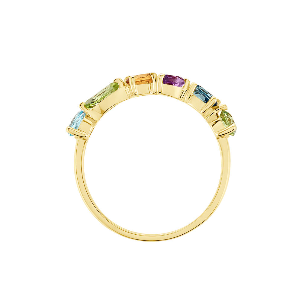 Bague Hortense Or Jaune Topaze P&eacute;ridot - Bagues pierres fines Femme | Marc Orian