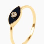 Bague Matiasma Or Jaune Onyx Diamant - Bagues de promesse Femme | Marc Orian