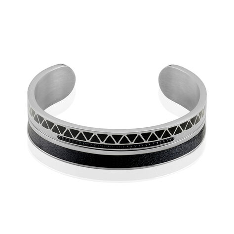 Bracelet Jonc Imagine Victoriano Acier Blanc Strass - Bracelets cuir Femme | Marc Orian