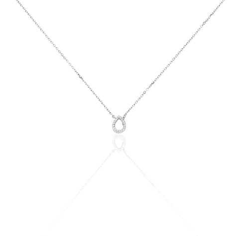 Collier Maude Or Blanc Diamant - Colliers avec pierres Femme | Marc Orian