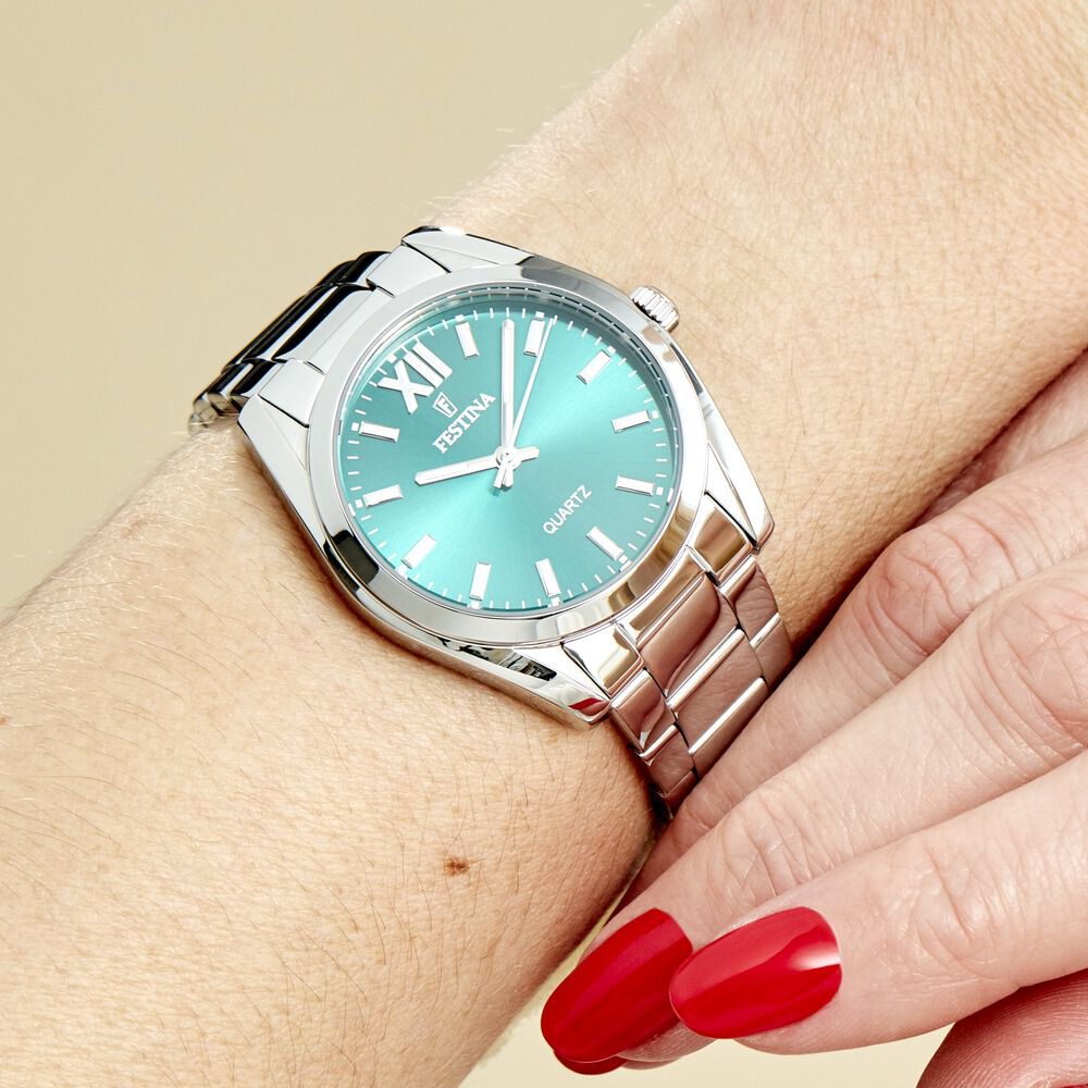 Montre festina femme fond clearance bleu