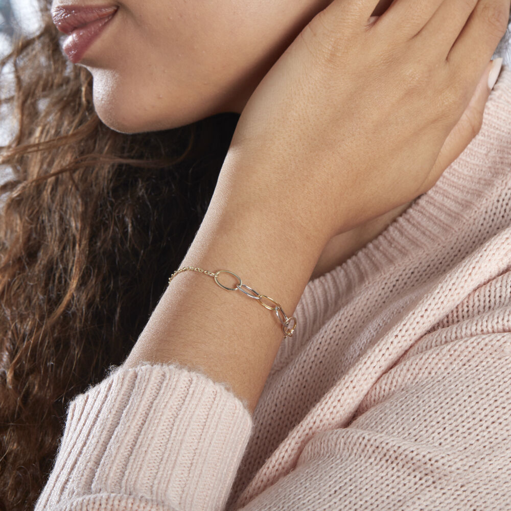 Bracelet Lucette Or Bicolore - Bracelets chaînes Femme | Marc Orian