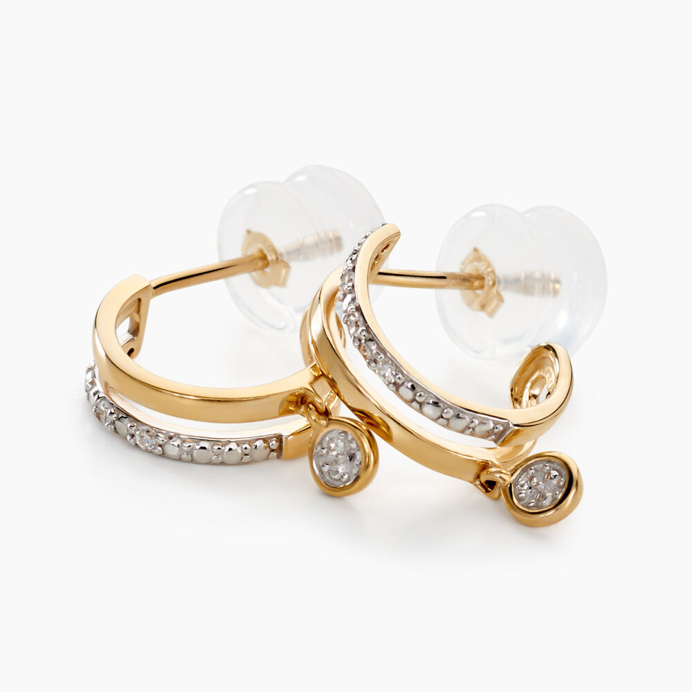 Créoles Jory Or Jaune Diamant -  Femme | Marc Orian