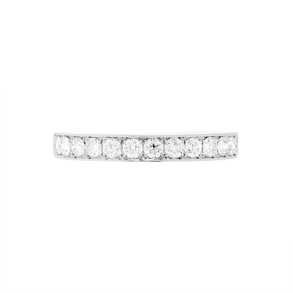 Alliance Pristina Or Blanc Diamant - Alliances avec pierres Femme | Marc Orian