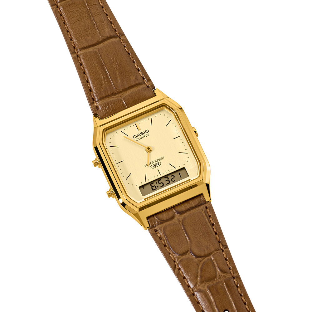 Montre Casio Collection Aq230 Dor&eacute; - Montres date Unisex | Marc Orian