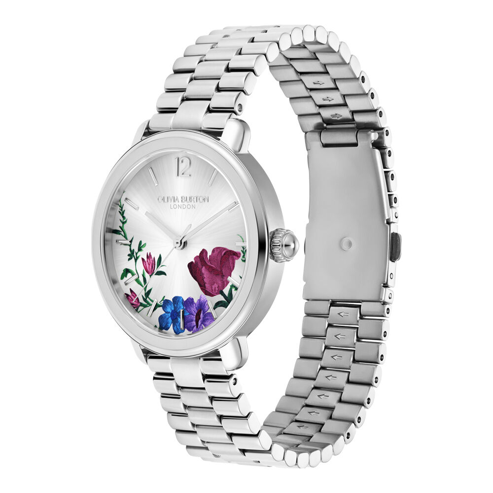 Montre Olivia Burton Vintage Floral Argent&eacute; - Montres &eacute;tanches Femme | Marc Orian