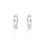 Cr&eacute;oles Clemence Argent Blanc - Cr&eacute;oles Femme | Marc Orian