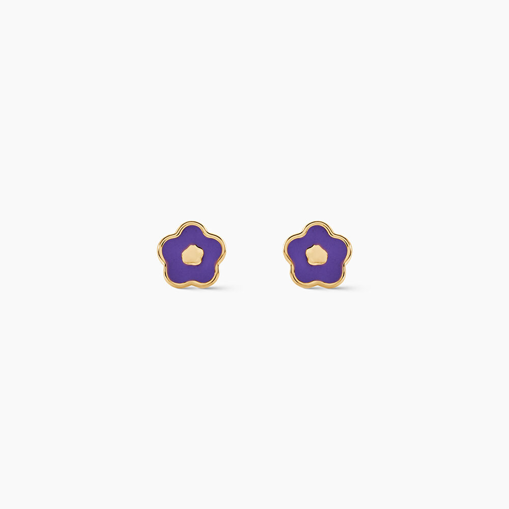 Boucles D'Oreilles Puces Iason Or Jaune - Puces Enfant | Marc Orian