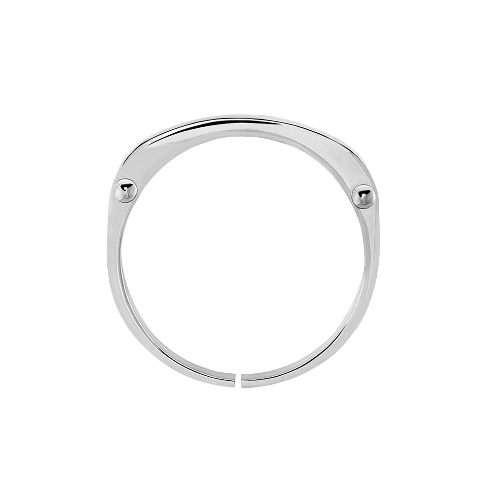 Bague Iziana Acier Blanc - Bagues Homme | Marc Orian