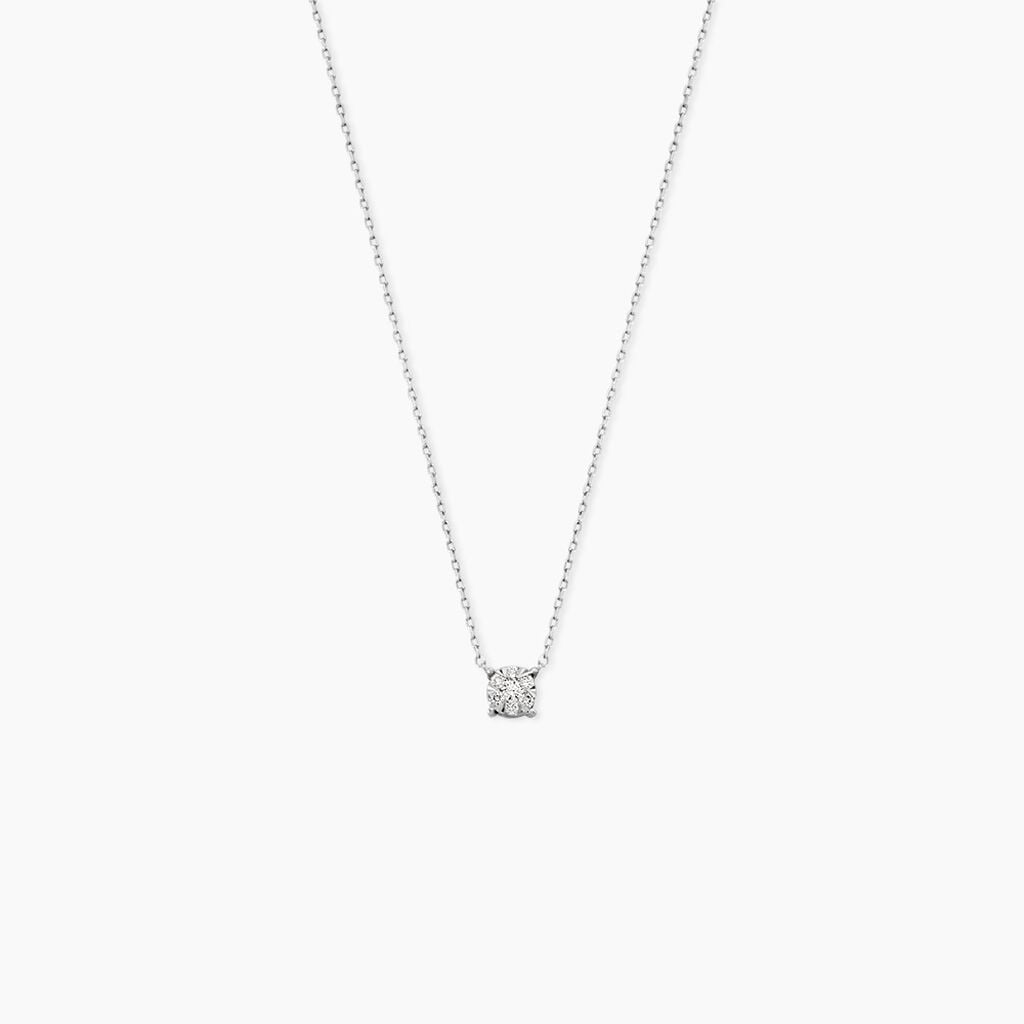 Collier Or Blanc Dream Diamants - Colliers avec pierres Femme | Marc Orian