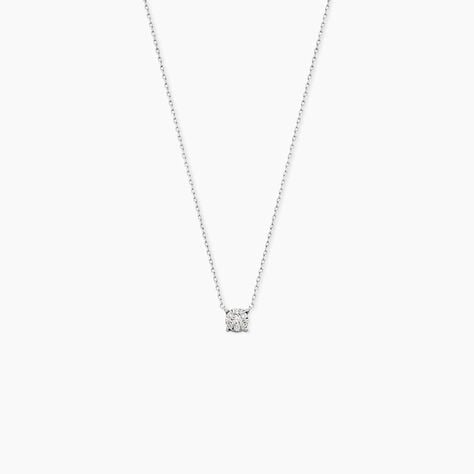 Collier Or Blanc Dream Diamants - Colliers avec pierres Femme | Marc Orian