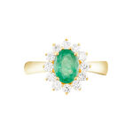 Bague Vladimir Or Jaune Emeraude Diamants - Bagues vintage Femme | Marc Orian
