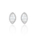 Boucles D'oreilles Puces Hermance Argent Blanc Oxyde De Zirconium - Puces Femme | Marc Orian