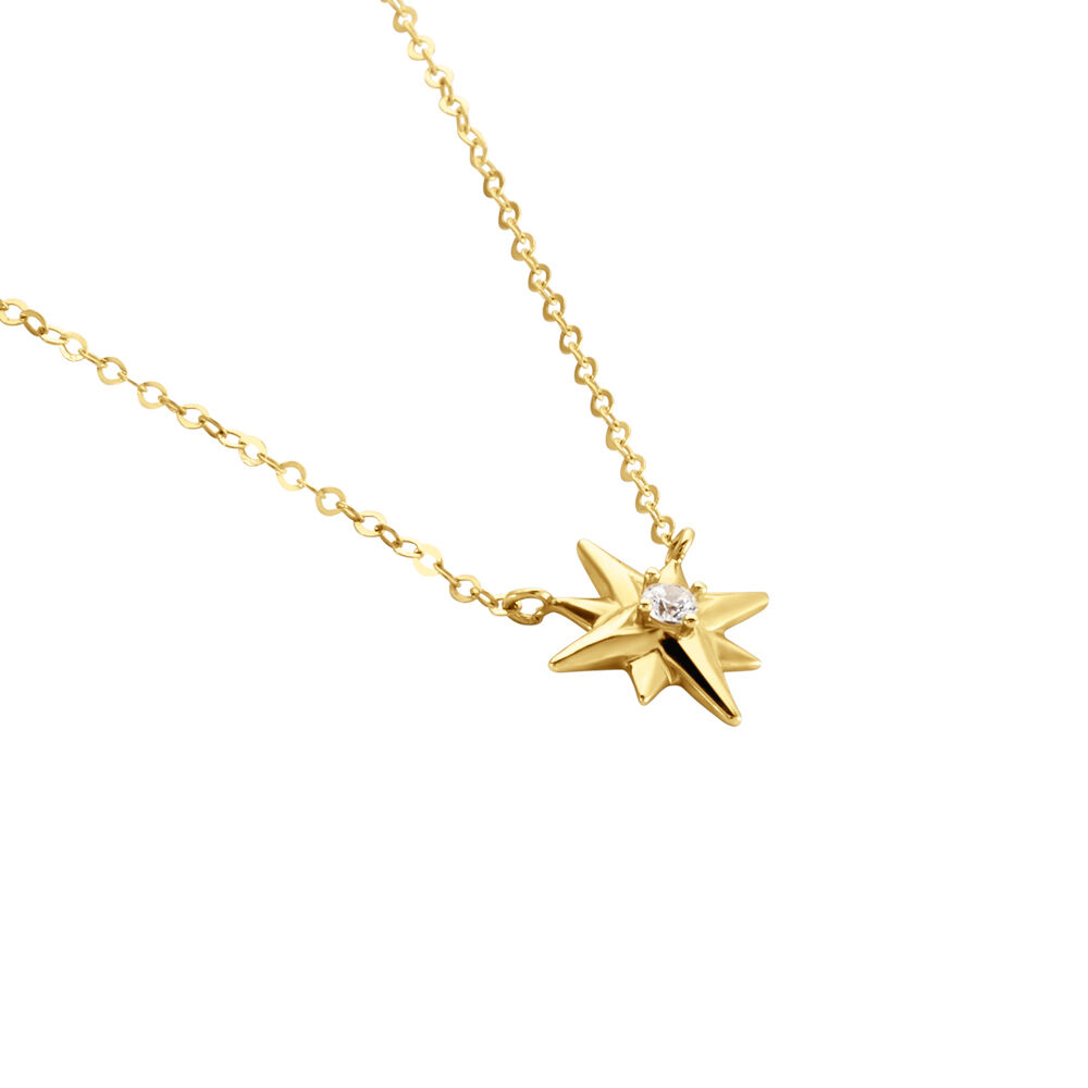 Collier Alastar Or Jaune Oxyde De Zirconium - Colliers avec pierres Femme | Marc Orian