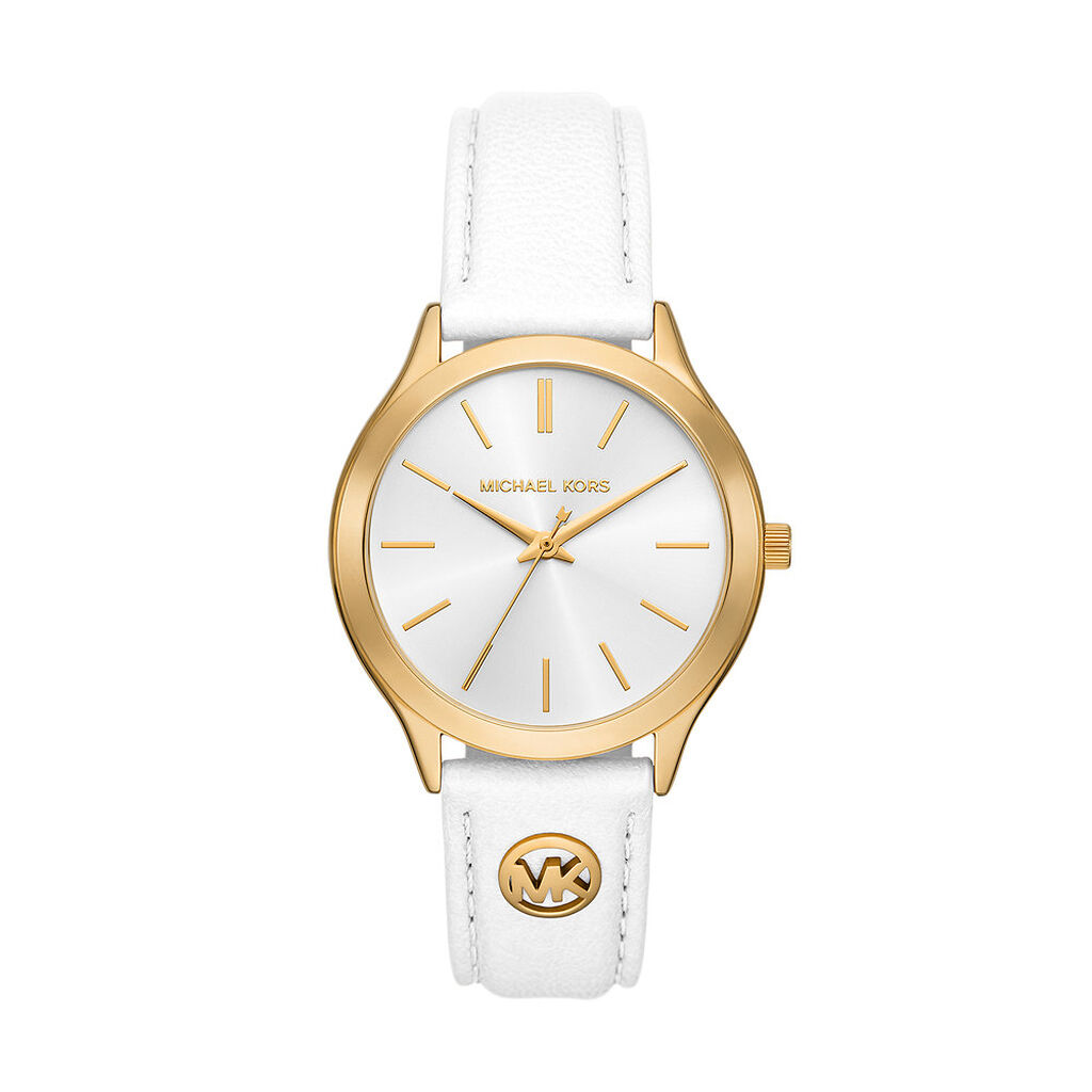 Montre Michael Kors Slim Runway Blanc - Montres &eacute;tanches Femme | Marc Orian