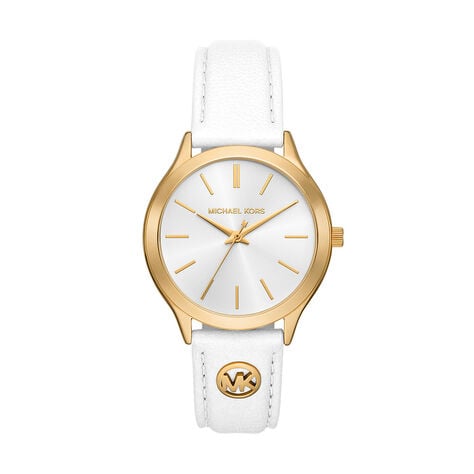 Montre Michael Kors Slim Runway Blanc - Montres &eacute;tanches Femme | Marc Orian