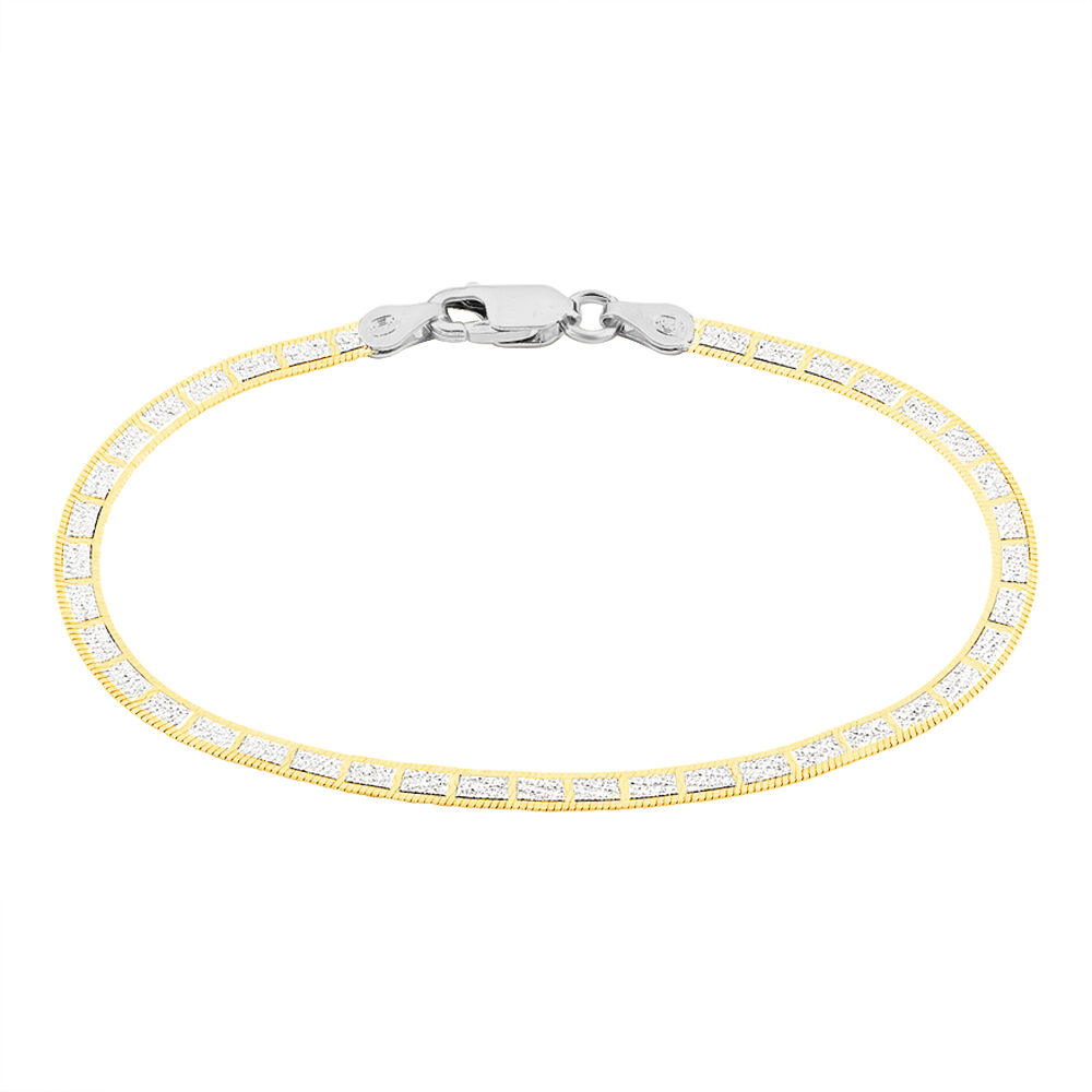 Bracelet Nuriaae Argent Jaune - Bracelets mailles Femme | Marc Orian