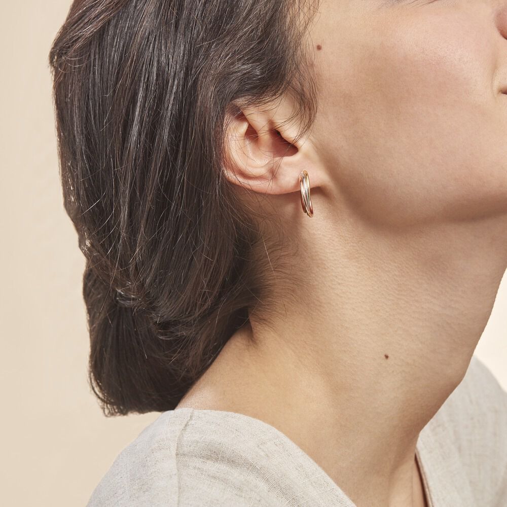 Créoles Tanya Or Tricolore - Créoles Femme | Marc Orian