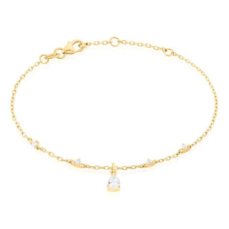 Bracelet Lovel Plaqué Or Doré Oxyde De Zirconium - Bracelets chaînes Femme | Marc Orian