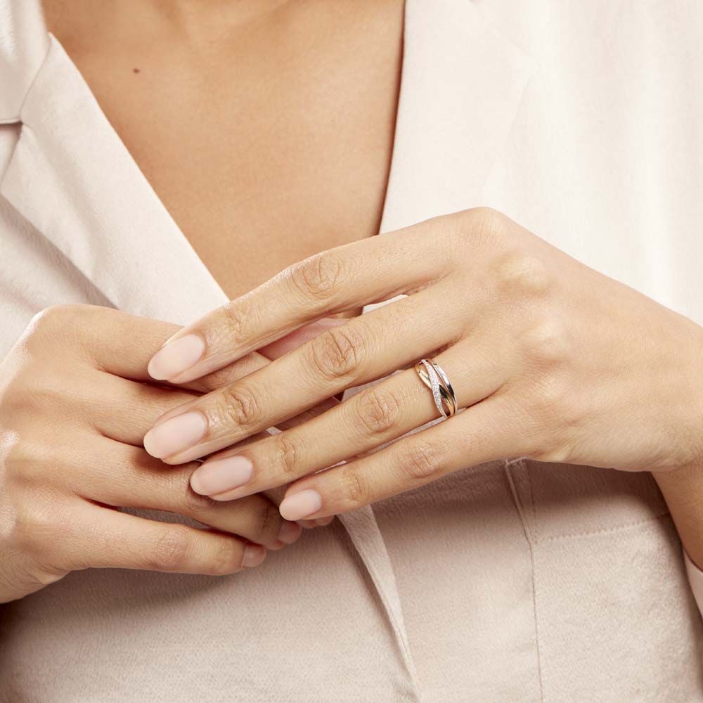 Bague Nene Or Bicolore Diamant - Bagues pierres précieuses Femme | Marc Orian