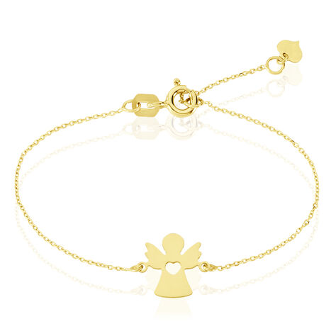 Bracelet Hallie Ange Et Coeur Or Jaune - Bracelets chaînes Enfant | Marc Orian