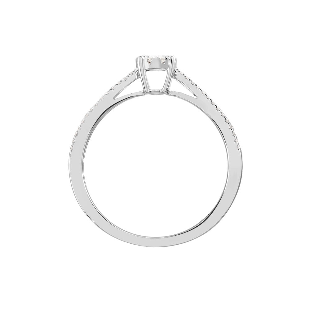 Bague Orphee Or Blanc Diamant - Parures de mariage Femme | Marc Orian