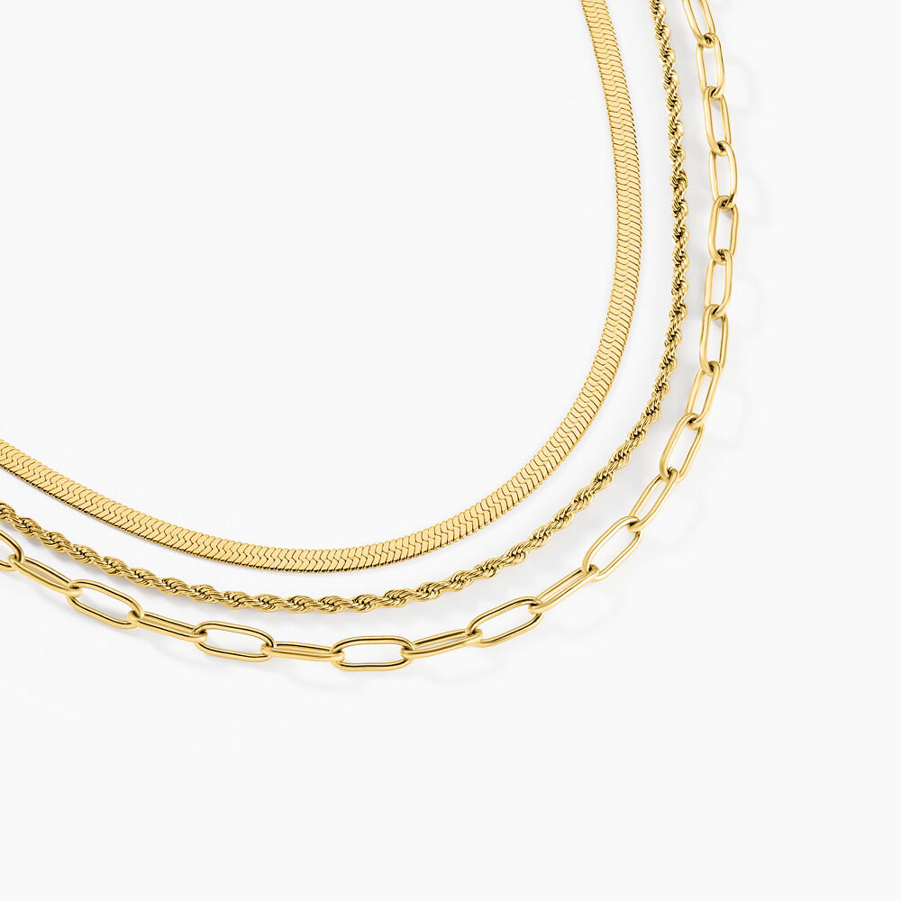 Collier Thika Acier Jaune - Colliers ete Femme | Marc Orian
