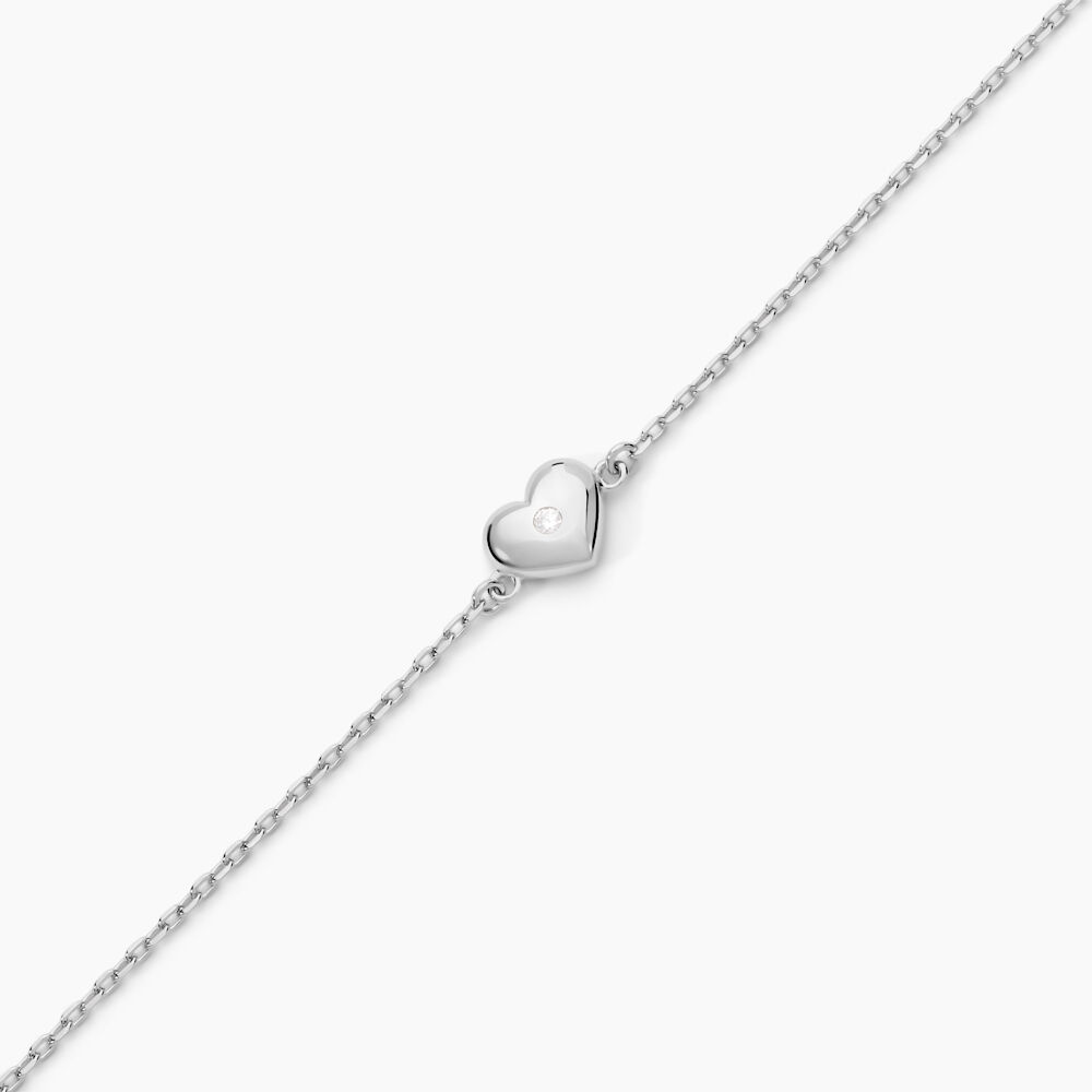 Bracelet Mylie Argent Blanc Oxyde De Zirconium - Bracelets chaînes Femme | Marc Orian