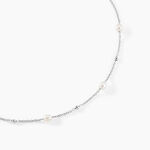 Collier Flawless Argent Blanc Perle De Culture - Colliers avec pierres Femme | Marc Orian