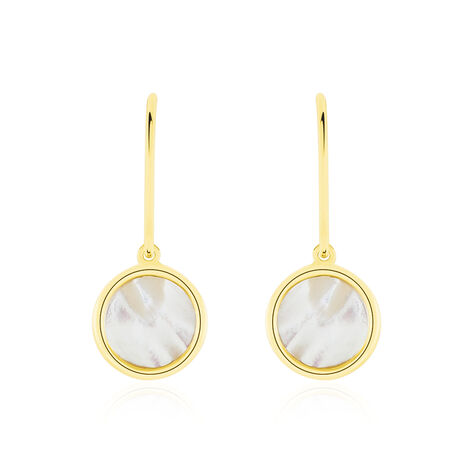 Boucles D'oreilles Pendantes Joana Or Jaune Nacre - Boucles d'oreilles Pendantes Femme | Marc Orian