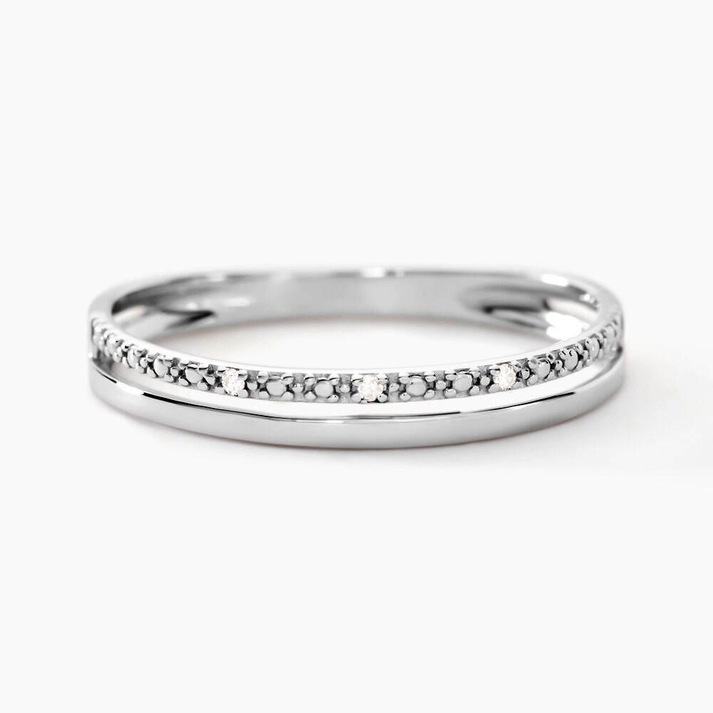 Bague Olena Or Blanc Diamant - Bagues pierres précieuses Femme | Marc Orian